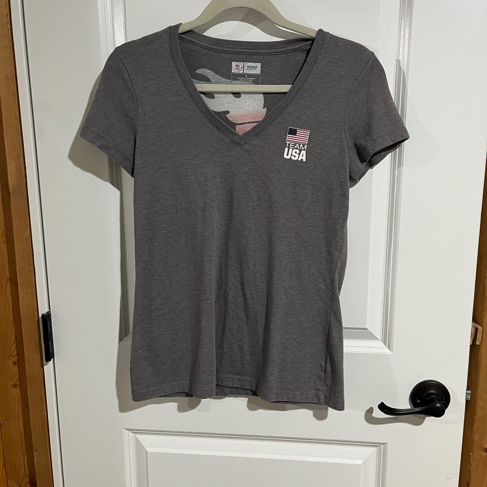 Team USA Gray Short Sleeve Women's Tee